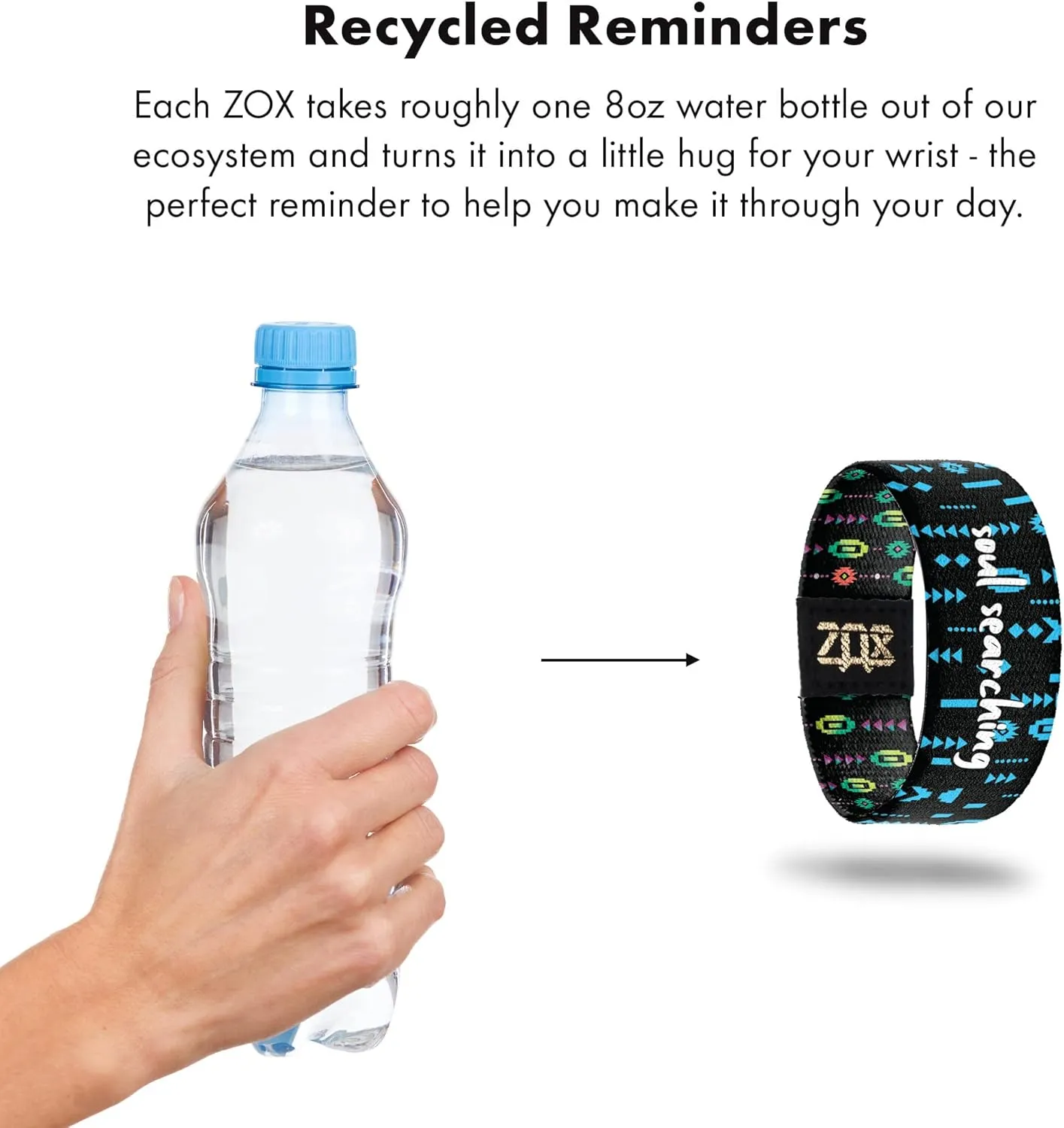 ZOX Bracelets  Stretchy Elastic Band with Motivational Affirmations and Beautiful Artwork, Great Wristband Gift for Men & Women of All Ages